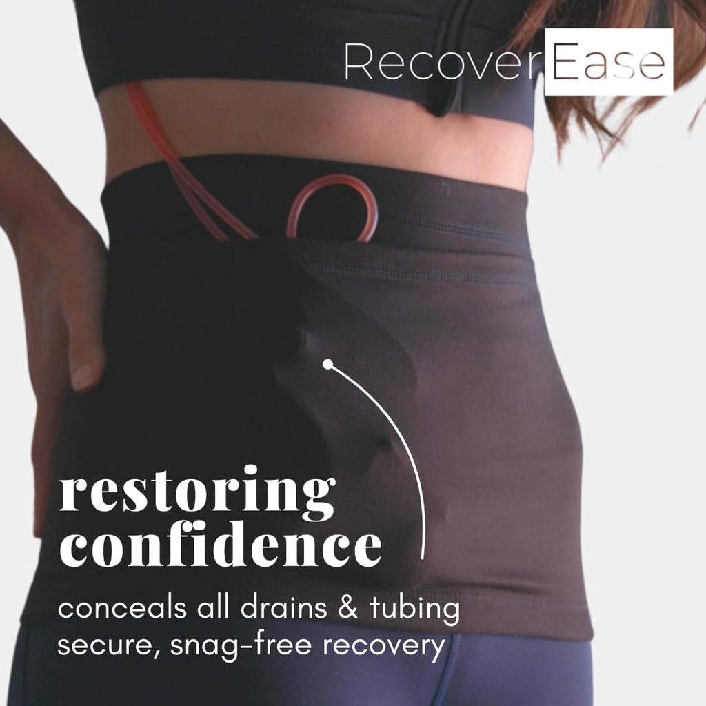 RecoverEase Heal Better Kit - Post Surgery Recovery Gift Set for Mastectomy Healing with Drain Pouch, Pressure Relief Seatbelt P