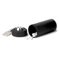 EZY DOSE Pill Box and Medicine, Vitamin Container, Safe for Money & Travel Items, Stainless Steel, 2 Keys with Lock, Large, Blac