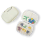 Kcmwsy Travel Pill Organizer Small Pill Box Portable Daily 8 Compartment Pill Case for Purse Pocket Medicine Vitamin Holder Cont