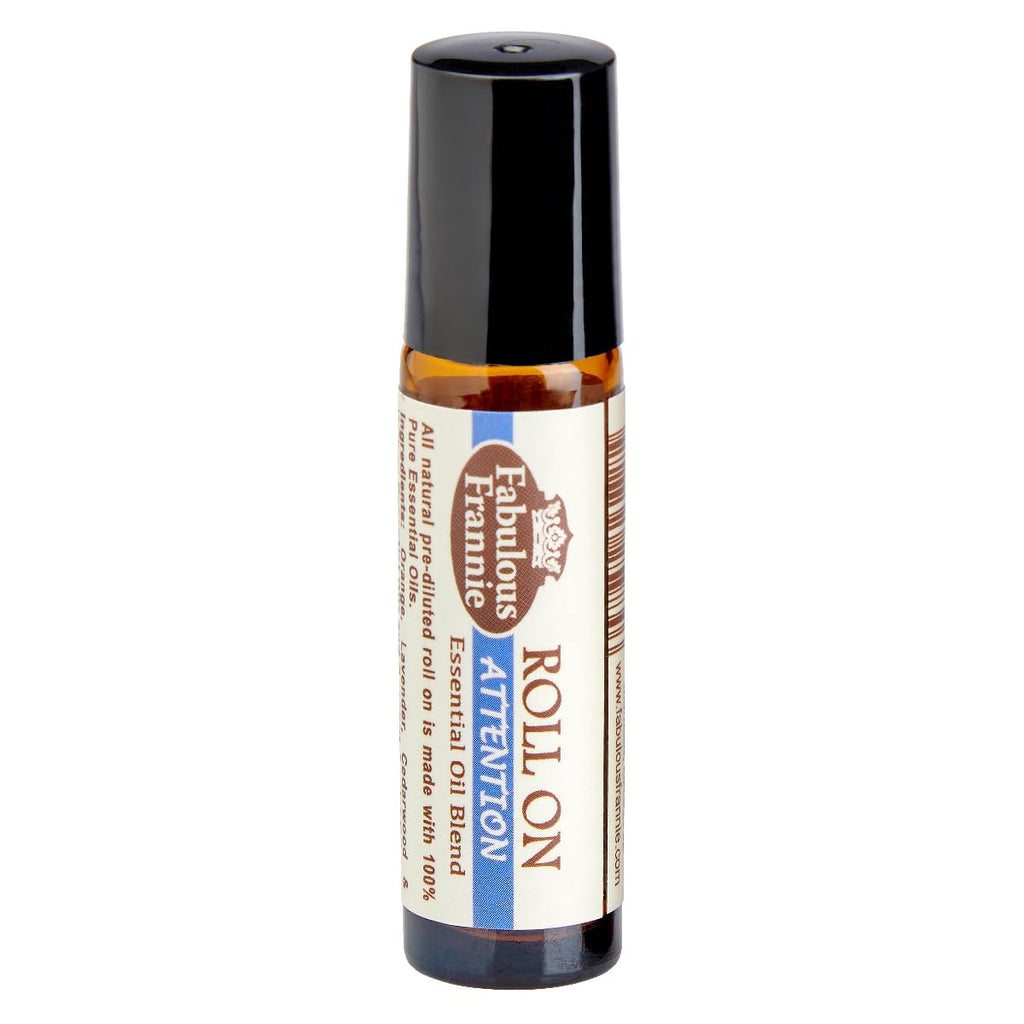 Fabulous Frannie Attention Essential Oil Blend Roll-On Made with Pure Essential Oils 10ml (Pack of 1)