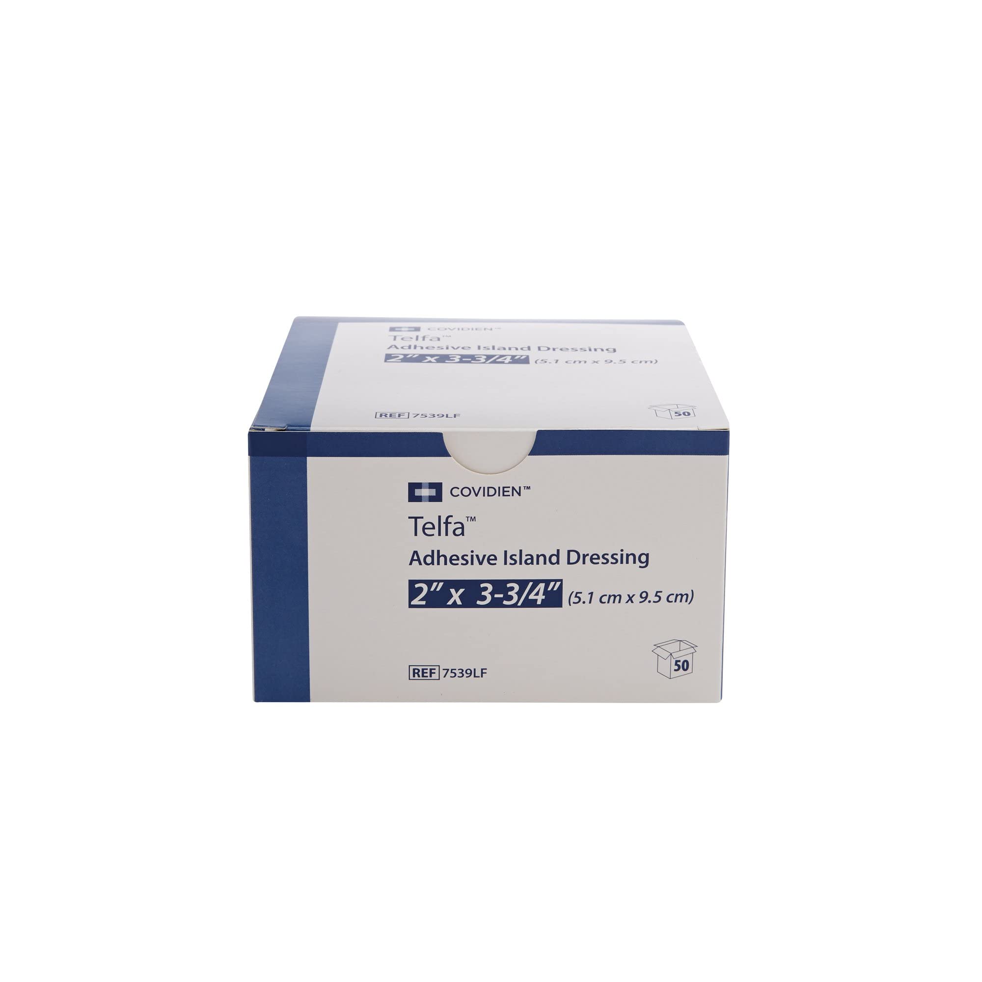 7539Lf Telfa Island Wound Dressing, Latex Free, Sterile Gauze 2 X 3-3/4, Adherent 50per Box. 7539Lf by
