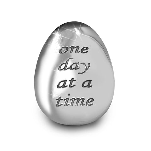 ForFine Soothing Stone Thumb Stones Relieve Anxiety Stones Lucky Inspirational Gift for Parent Family Friend, Meaning One Day at