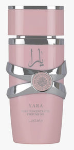 Lattafa Yara - Floral, Gourmand, Fruity, Musky - Pure Concentrated Perfume Oil Long-Lasting Fragrance for Women, 0.67 Ounce / 20