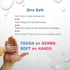 X3 Clean Foaming Hand Sanitizer, Alcohol Free and Fragrance Free, Kills 99.9% Germs, Moisturizing Formula, Travel Size 2.5 oz (3