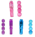 Finever Small Mini Vibrating Massager Handheld Portable Tool for Women with 4 Heads Pocket Pen for Face Neck Head Back and Shoul