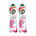 Cif Pink Multi Purpose Surface Cleaner Cream With Floral Fragrance, Removes Grease & Dirt Wth Natural Cleaning Particles For Shi