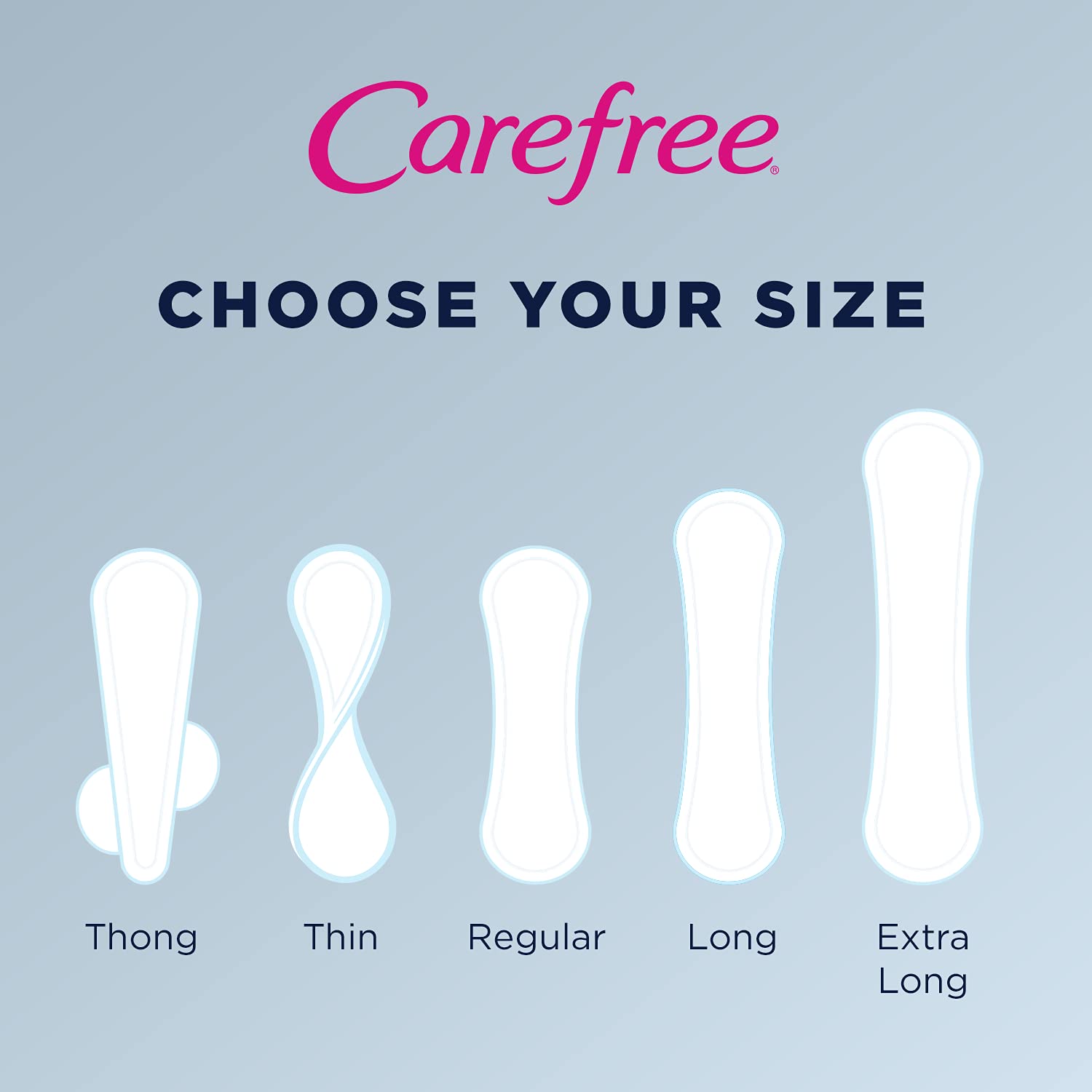 Carefree Body Shape Thin Unscented, 60 Count (Pack of 2)