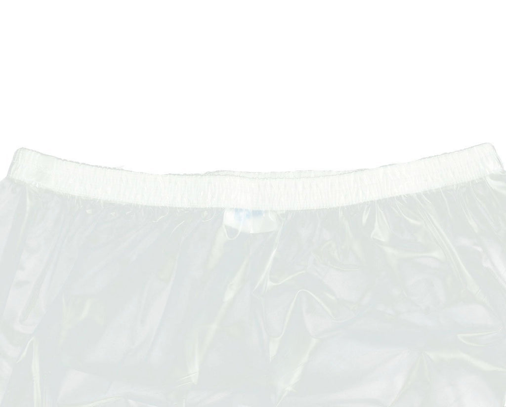 Haian Adult Incontinence Pull-on Plastic Pants PVC Pants 3 Pack (Small, Transparent White)
