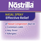 Nostrilla Nasal Decongestant Spray, Stuffy Nose Relief, 0.5 oz (12 Pack)