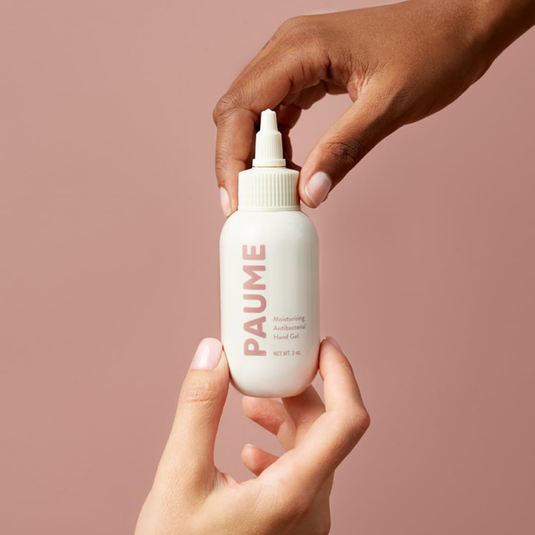 PAUME Moisturizing Antibacterial Hand Gel | 3 Fl Oz / 88 mL | Silicon & Paraben Free, No Artificial Fragrances & Vegan ASIN