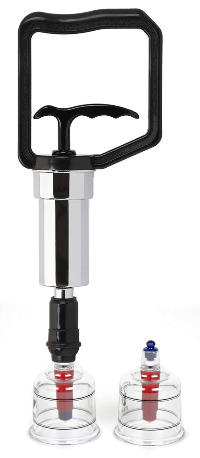 Hansol Professional Cupping Therapy Equipment Set with pumping handle 10 Cups & English Manual (Made in Korea)