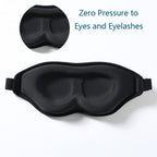 Tim & Tina 3D Sleep Eye Mask Blindfold for Men Women Sleeping Mask Light Blocking Soft Covers for Travel Nap Yoga Adjustable Str
