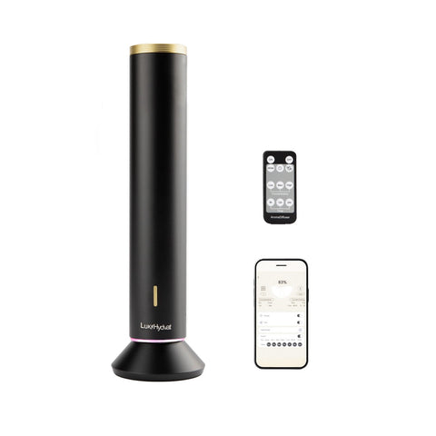 New Upgraded Waterless Scent Oil Nebulizer - Smart App & Remote Control, Covers Up to 4000 Sq Ft, Quiet Aroma Diffuser for Home,