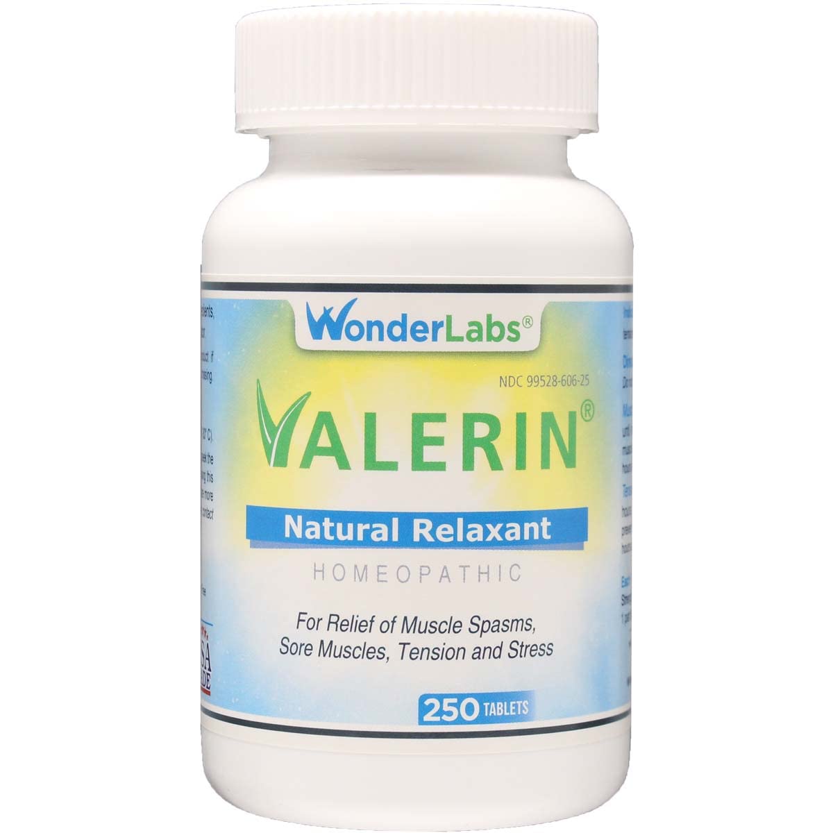 Wonder Laboratories Valerian Natural Relaxant for Tension Relief, Stress Relief, Leg Cramp Relief and Other Muscle Cramps Magnes