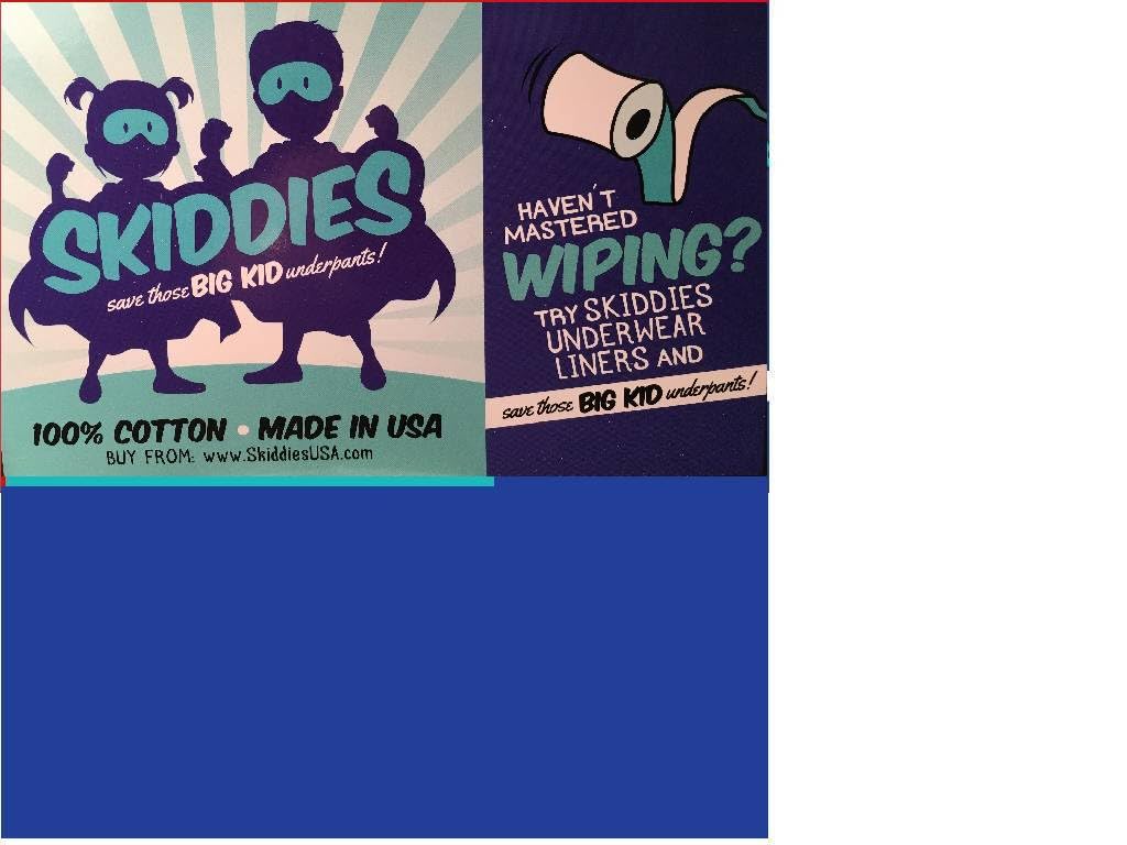 SKIDDIES UNDERWEAR LINERS (50 PACK) White