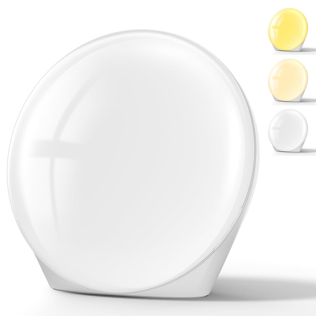 SUXIO Light Therapy Lamp - 10000 Lux Therapy Lights Lamp, 3 Timing & Mode Happy Lamp, Touch Control Sunlight Lamp with Memory Fu