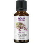NOW Essential Oils, Clary Sage Oil, Focusing Aromatherapy Scent, Steam Distilled, 100% Pure, Vegan, Child Resistant Cap, 1-Ounce