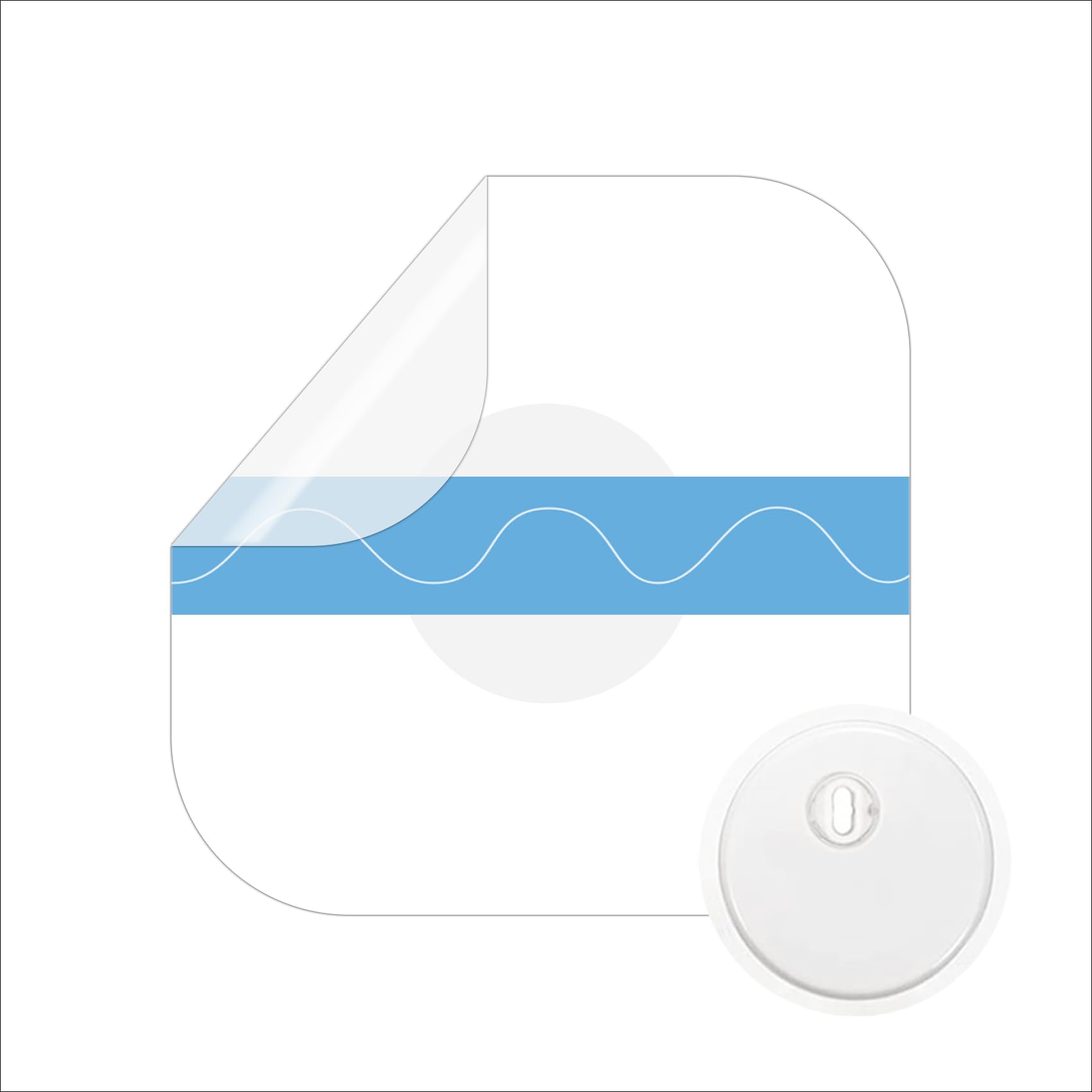 luanerl Waterproof Sticker for Freestyle Libre 3 Sensor Covers-100 PCS Waterproof for Freestyle Libre 3 CGM Patches Adhesive (fo