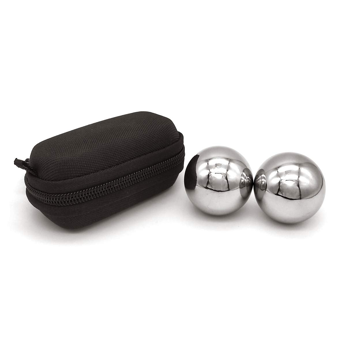 Z QINGZHENG 1.66 Inch,42mm Solid Stainless Steel Baoding Balls,Health Exercise Massage Handball (2pcs)