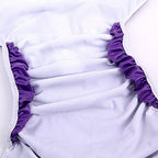 Sigzagor Teen Adult Cloth Diaper Nappy Reusable Washable for Disability Incontinence for Women Girls (Purple)