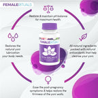 FEMALE RITUALS Yoni Balance Vaginal Tightening Pills 30 Pack - Vaginal Rejuvenation & Vagina Moisturizer for Dryness - Vaginal T