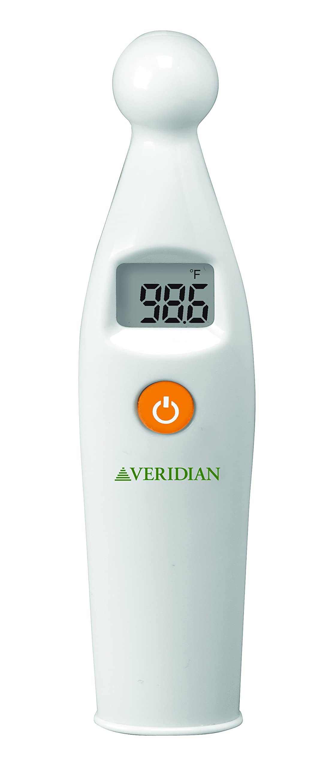 Veridian Healthcare Temple Thermometer | Infrared Measurements | Fast 6-Second Readout | Fever Alert | Backlit Display | Program