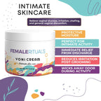 FEMALE RITUALS Vulva Moisturizing Cream - Clinically Tested Vaginal Moisturizer Cream for Dryness, Itching, Burning & Odor, Inti
