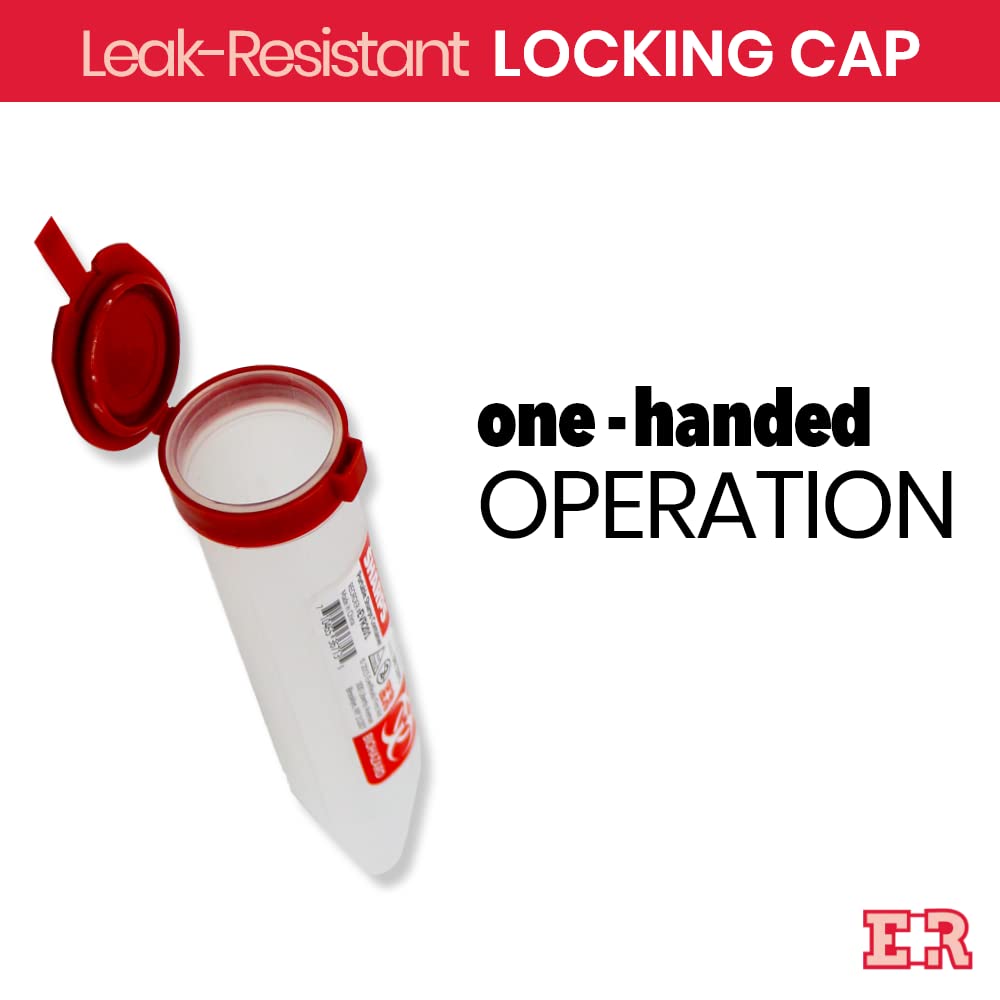 Ever Ready First Aid Porta Sharps Transportable Sharps Container with Locking Mechanism - 6 Count