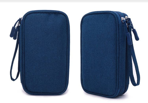 eYistar Diabetic Supplies Travel Case Organizer for Test Strips, Lancets, Needles, Lancing Device, Glucose Meter, Alcohol Wipes,