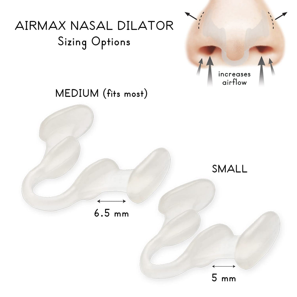 AIRMAX Nasal Dilator for Better Sleep - Natural, Comfortable, Anti Snoring Device, Snoring Solution for Maximum Airflow and Easi