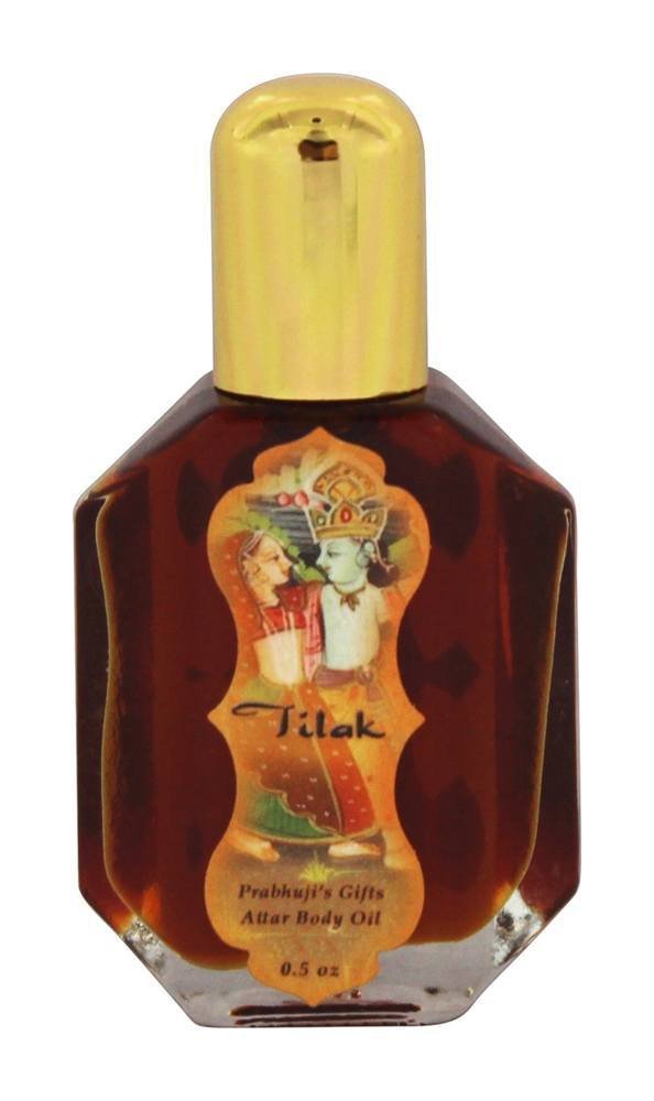 Prabhujis Gifts | Perfume Attar Oil Tilak for Love - 0.5oz Rollon Juicy orange and Concord grape are laced with sweet saffron a