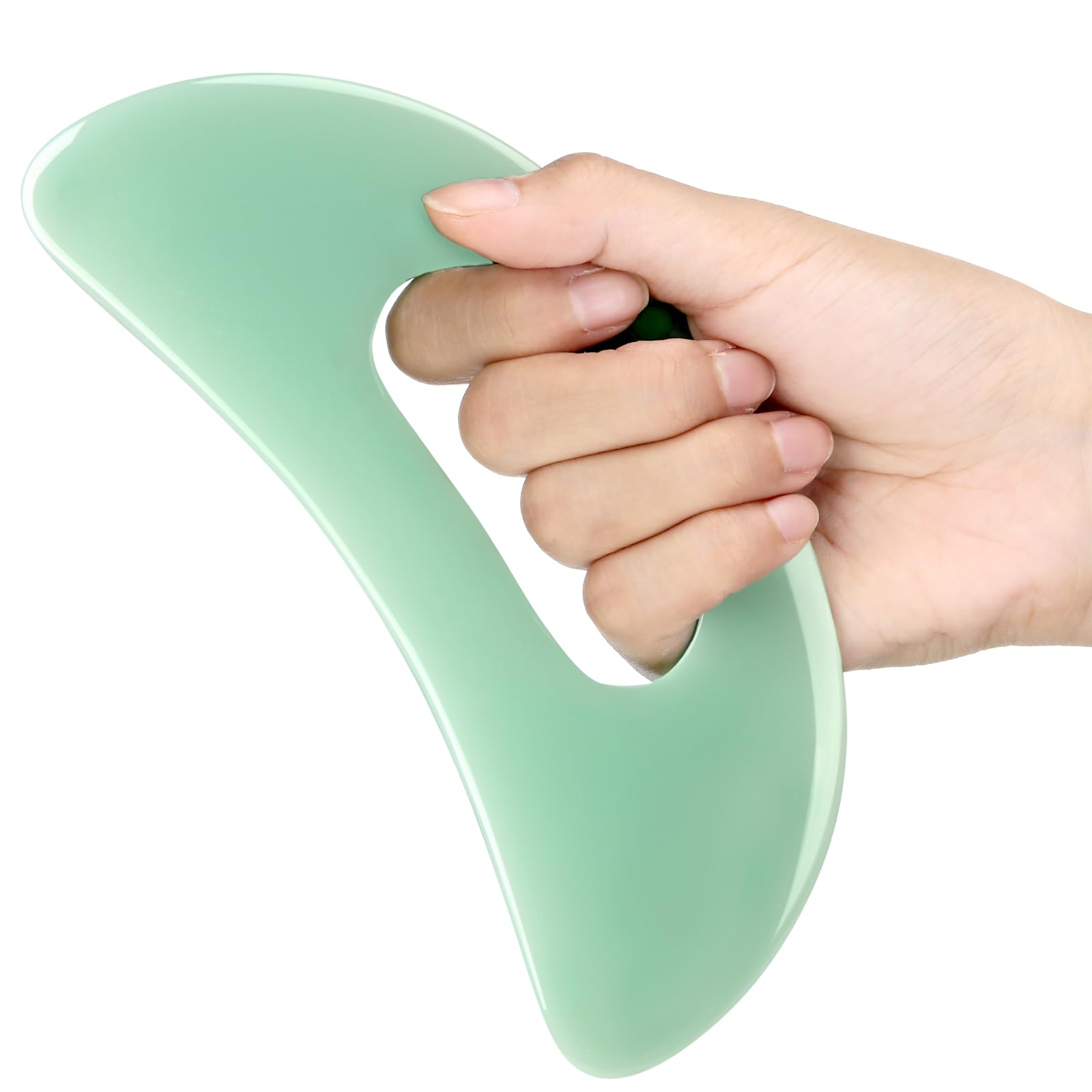 BBTO Gua Sha Massage Tool with Handle Resin Massage Tools Lymphatic Drainage Massager Body Shaping Gua Sha Tools for Full Body M
