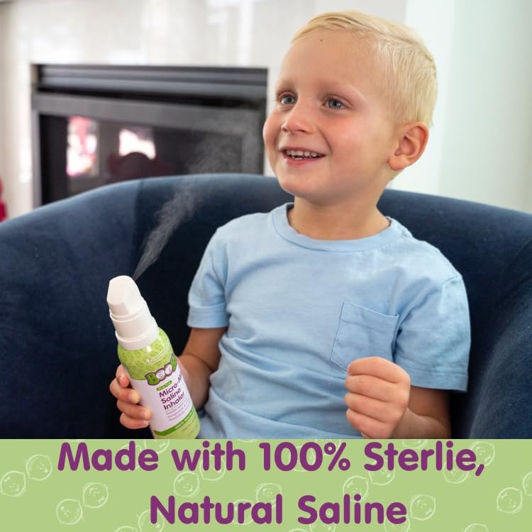 Boogie Micro-Mist Saline Inhaler Refill, 1.7oz Unscented - Pack of 2