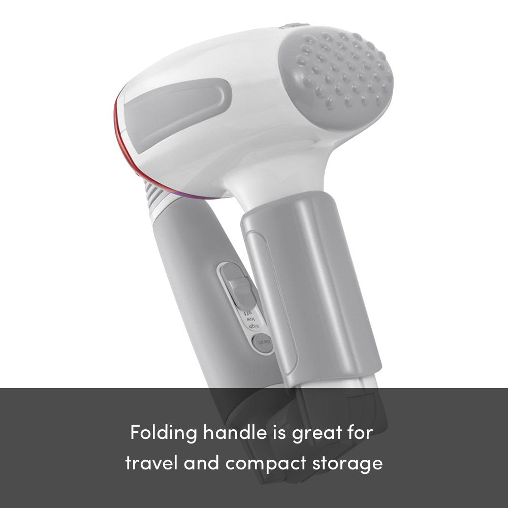 HoMedics Long Reach Massager with Heat | Adjustable Handle, Variable Speeds, Rapid Heat, Folding Handle | Heated Muscle Kneading