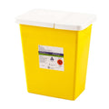 Covidien 8985 SharpSafety Chemotherapy Container with Slide Lid, 8 gal Capacity, Yellow (Pack of 10)