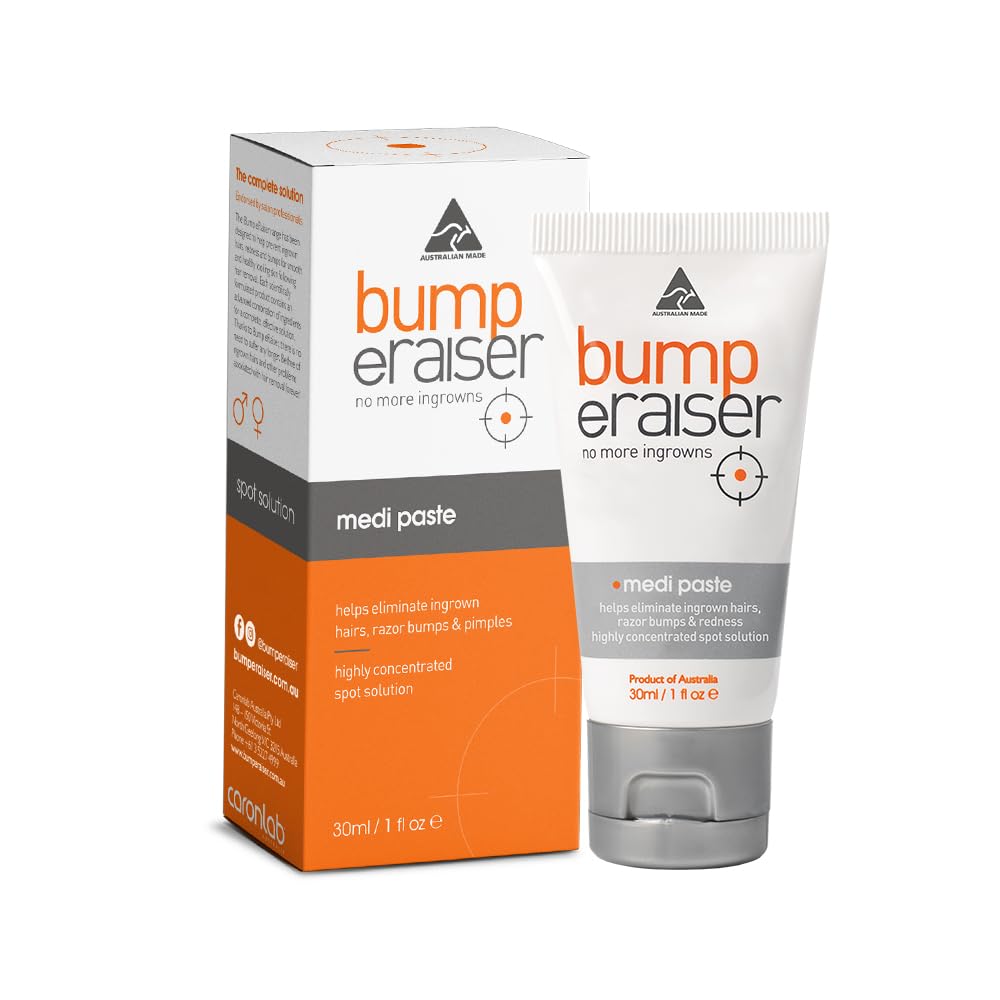 Bump Eraiser Medi Paste 1.0 fl oz for Shaving Rash, Ingrown Hair Treatment, Razor Bumps and Razor Burns