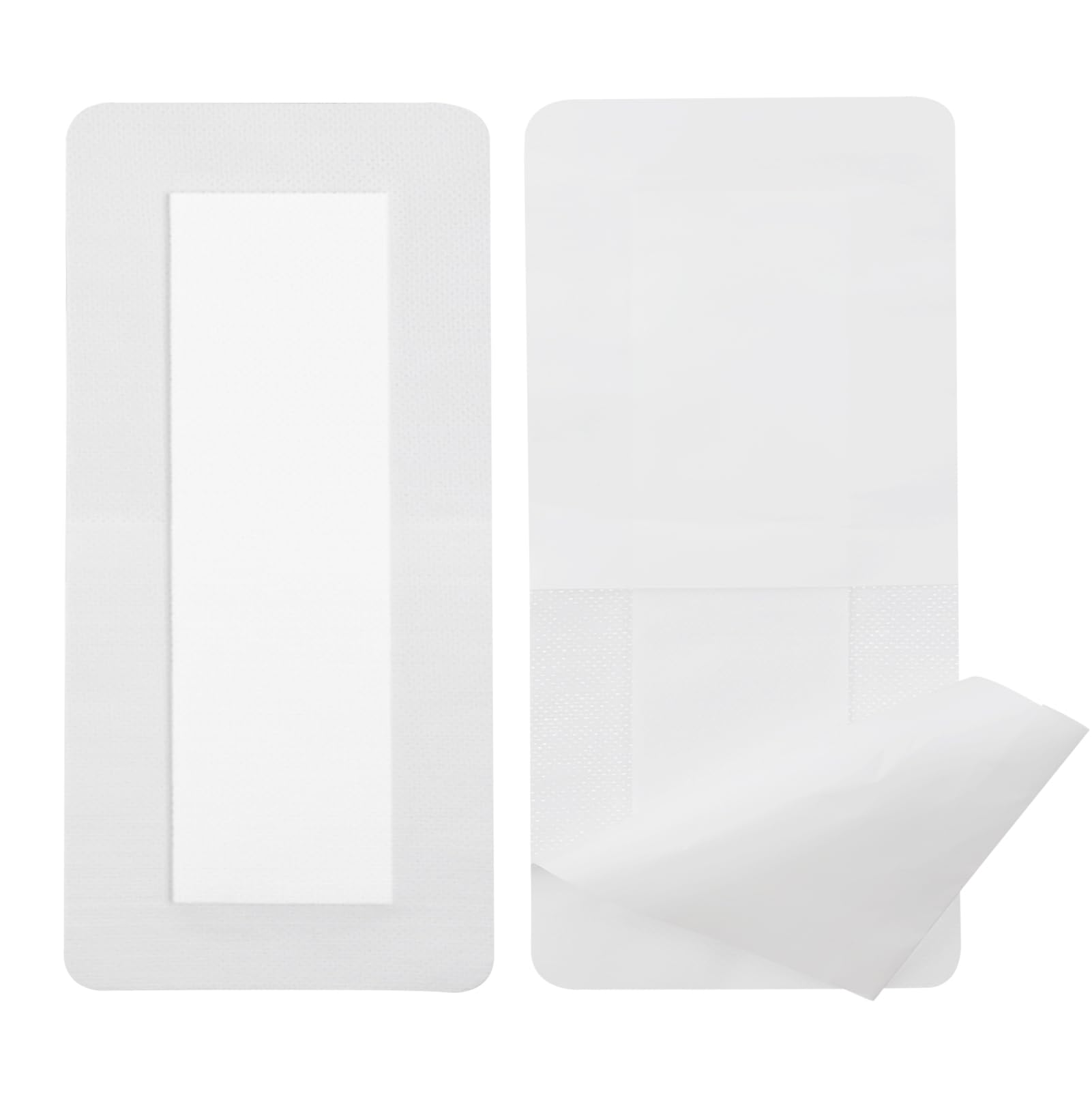Breathable Adhesive Island Bandages Wound Dressing for Knee Replacement 4 x 8 Bordered Gauze Pad Patches Stitches Cuts Post Surg