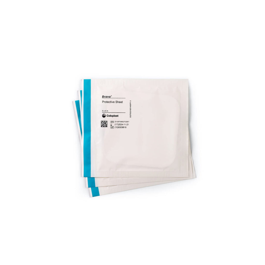 Brava Stoma Skin Protective Sheet, Skin Barrier, 4 X 4 32105 (Box of 10)
