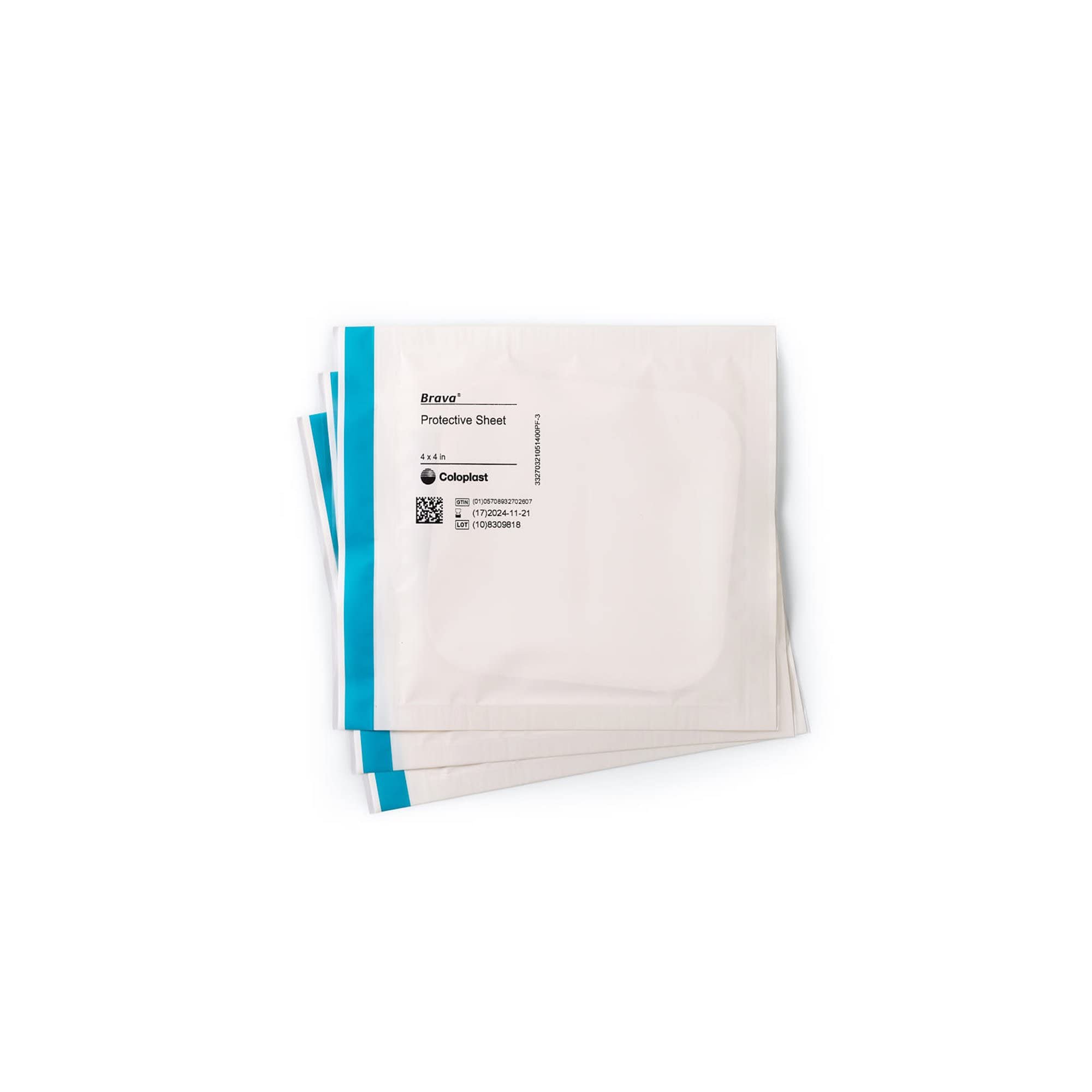 Brava Stoma Skin Protective Sheet, Skin Barrier, 4 X 4 32105 (Box of 10)