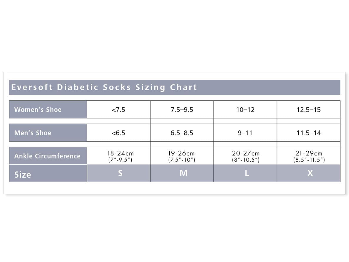 SIGVARIS EVERSOFT Diabetic Sock 160 Knee-high Compression Socks 8-15 mmHg - White - Small