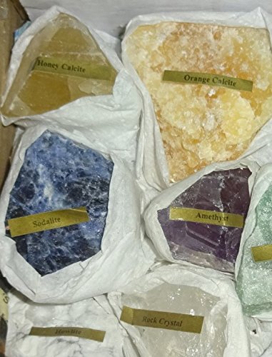 Sublime Gifts 12pc Premium Quality Rough Crystal Healing Gemstone Raw Metaphysical Mineral Stone Collection & Gift Box Set
