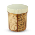 GMS Group Medical Supply, LLC Vitanizer Vitamin & Pill Organizer - 6 Compartment Case with Easy Turn Lid Dispenser - Fits All Si