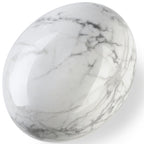 MAIBAOTA 1.6-2.0'' White Howlite Crystal Large White Stone Reiki Natural Tumbled White Polished Stones for Energy Witchcraft The