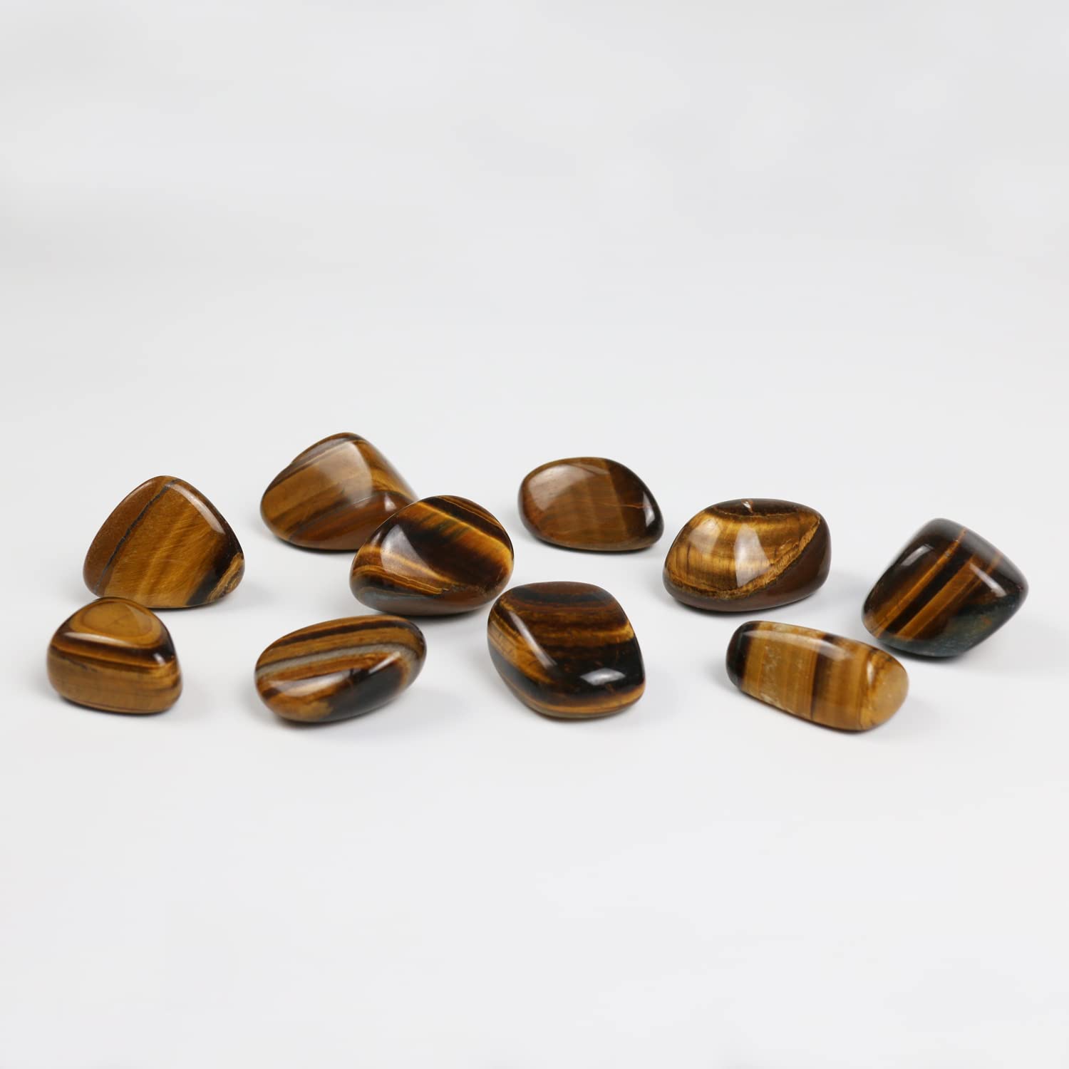 Tumbled Polished Natural Tiger's Eye Stones, Crystals and Healing Stones Quartz Bulk for Wicca, Reiki, Healing Energy, Chakra St
