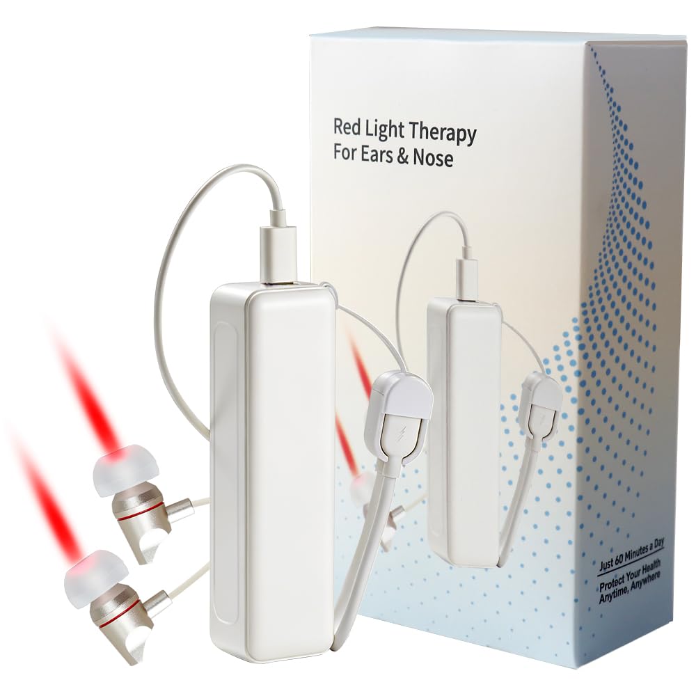 2in1 Red Light Therapy Device for Ear & Nose 650nm Nasal Light Therapy