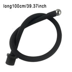 Silicone Nozzle Enema ASilicone Nozzle Enema Attachment Reusable Douche Black Hose Nozzle (39.37 in)