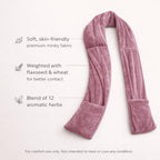 Warming Scarf for Soothing Hot/Cold Aromatherapy, Winter Warm Scarves with Pocket