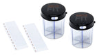 Monster Jr Supplement Pill Dispenser with Labels - Holds Small Medium Medication Vitamins and Easily Dispense from One Container