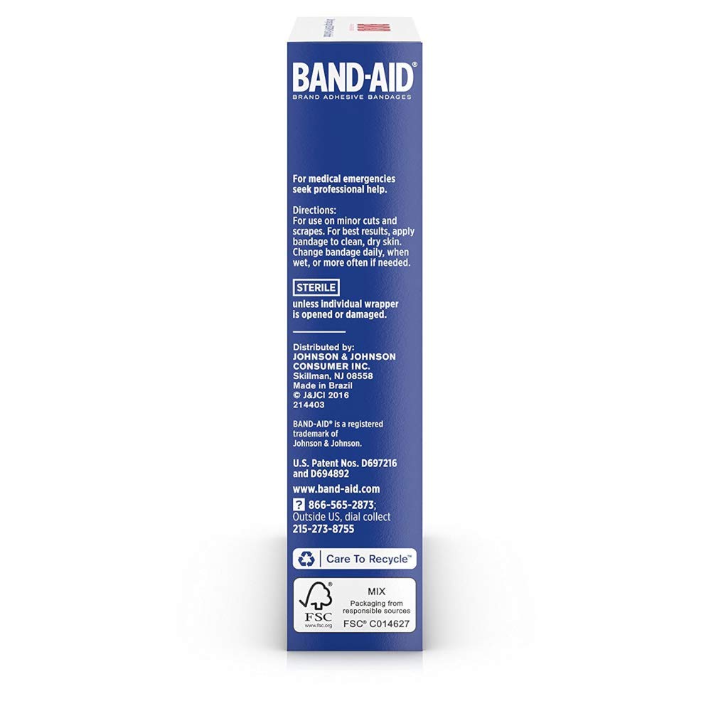 Band-Aid Brand Adhesive Bandages, Large Adhesive Pads, 10-Count Bandages (Pack of 2)