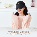 Sleep Mask for Side Sleeper Women Men, Light Blocking Eye Mask for Sleeping, 3D Contoured Cup Zero Eye Pressure Sleeping Mask wi